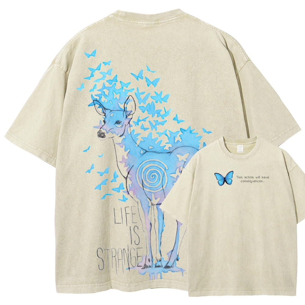 Life Is Strange Unisex Fit Washed T-Shirt 2601014235