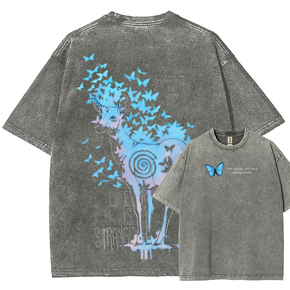 Life Is Strange Unisex Fit Washed T-Shirt 2601014235