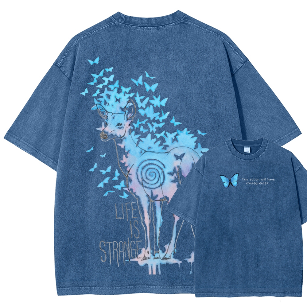 Life Is Strange Unisex Fit Washed T-Shirt 2601014235