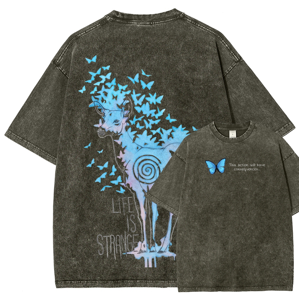 Life Is Strange Unisex Fit Washed T-Shirt 2601014235