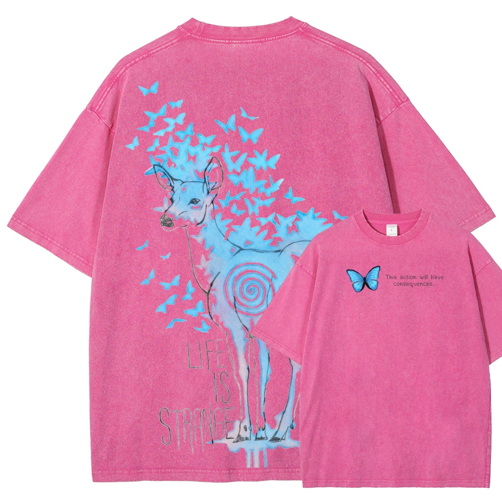 Life Is Strange Unisex Fit Washed T-Shirt 2601014235