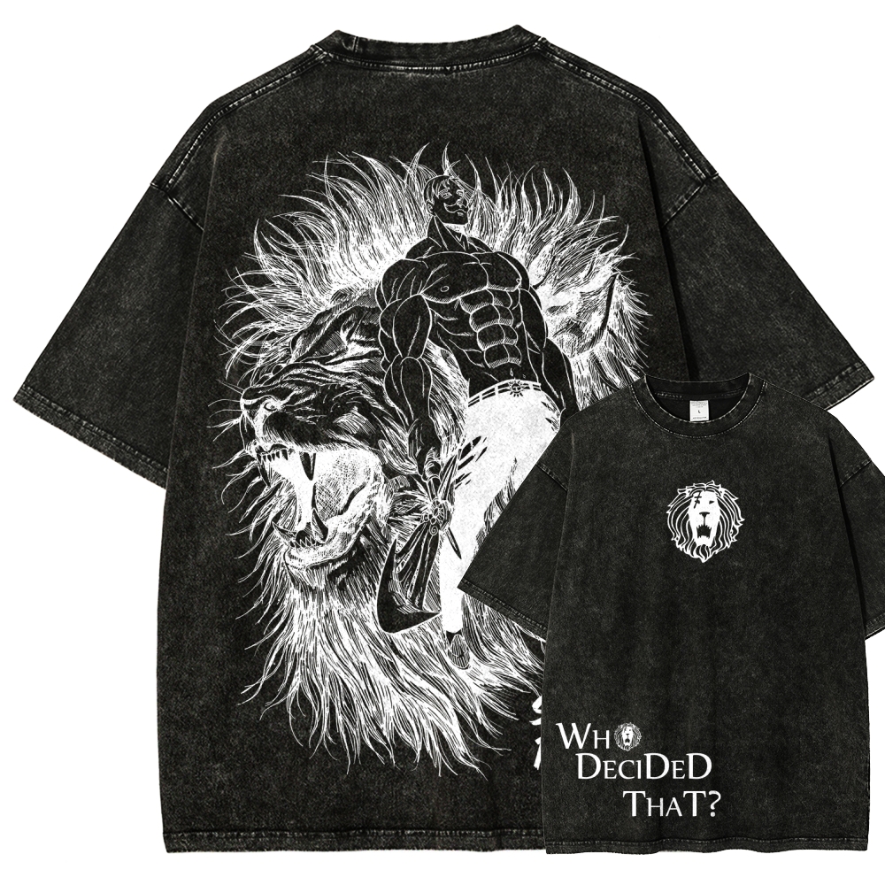 Seven Deadly Sins Unisex Fit Washed T-Shirt 2601014729