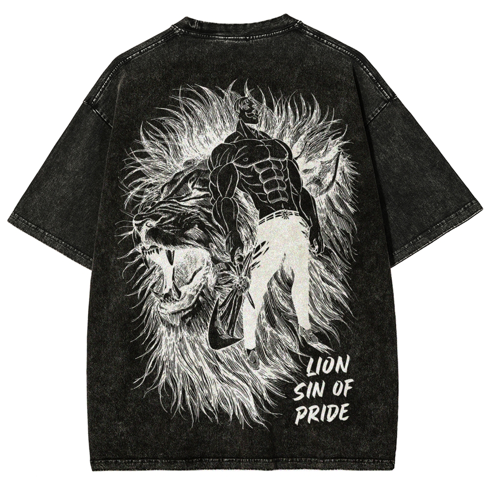 Seven Deadly Sins Unisex Fit Washed T-Shirt 2601014729