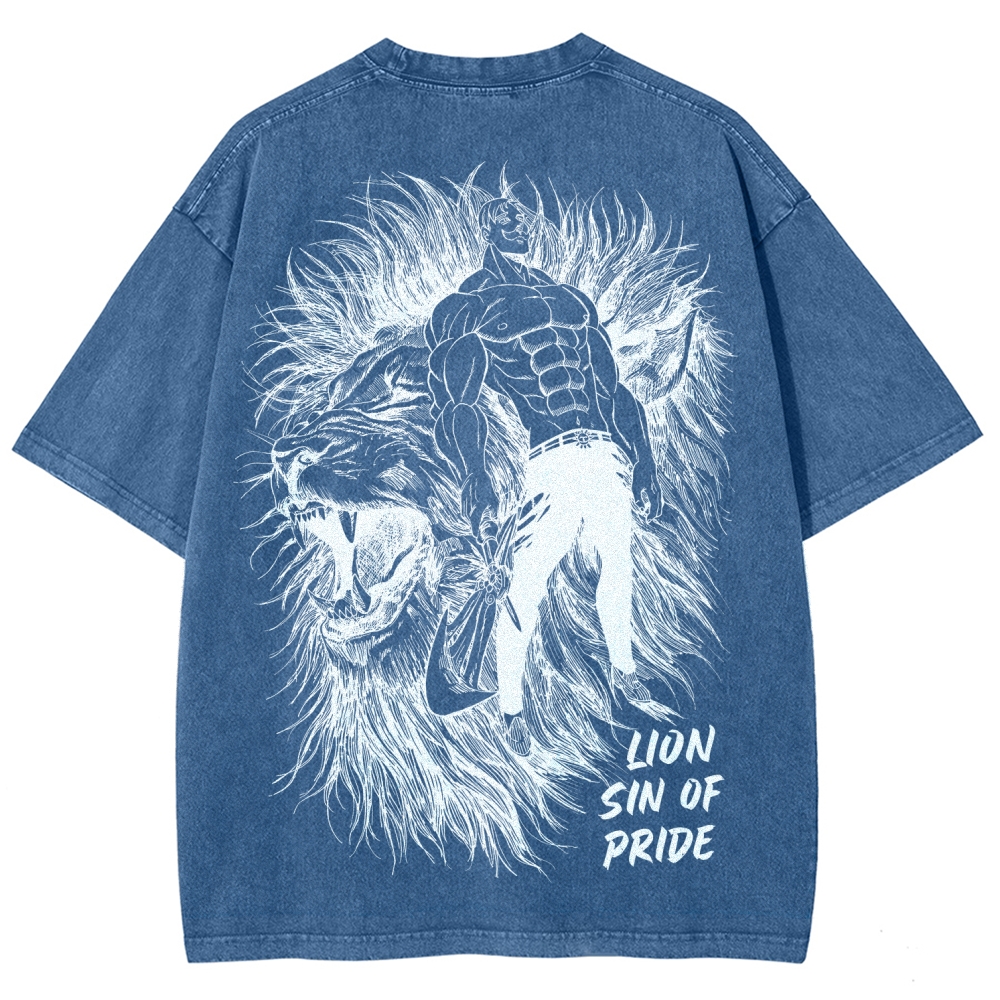 Seven Deadly Sins Unisex Fit Washed T-Shirt 2601014729