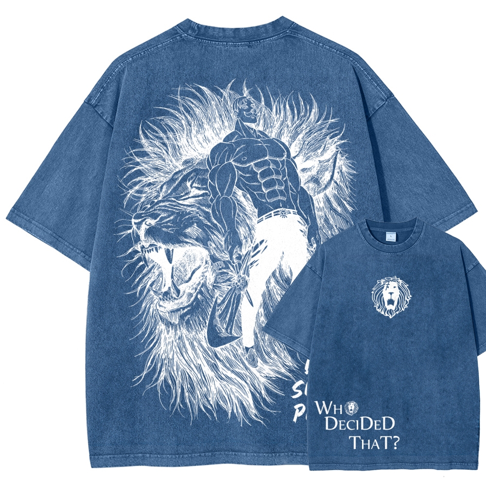 Seven Deadly Sins Unisex Fit Washed T-Shirt 2601014729