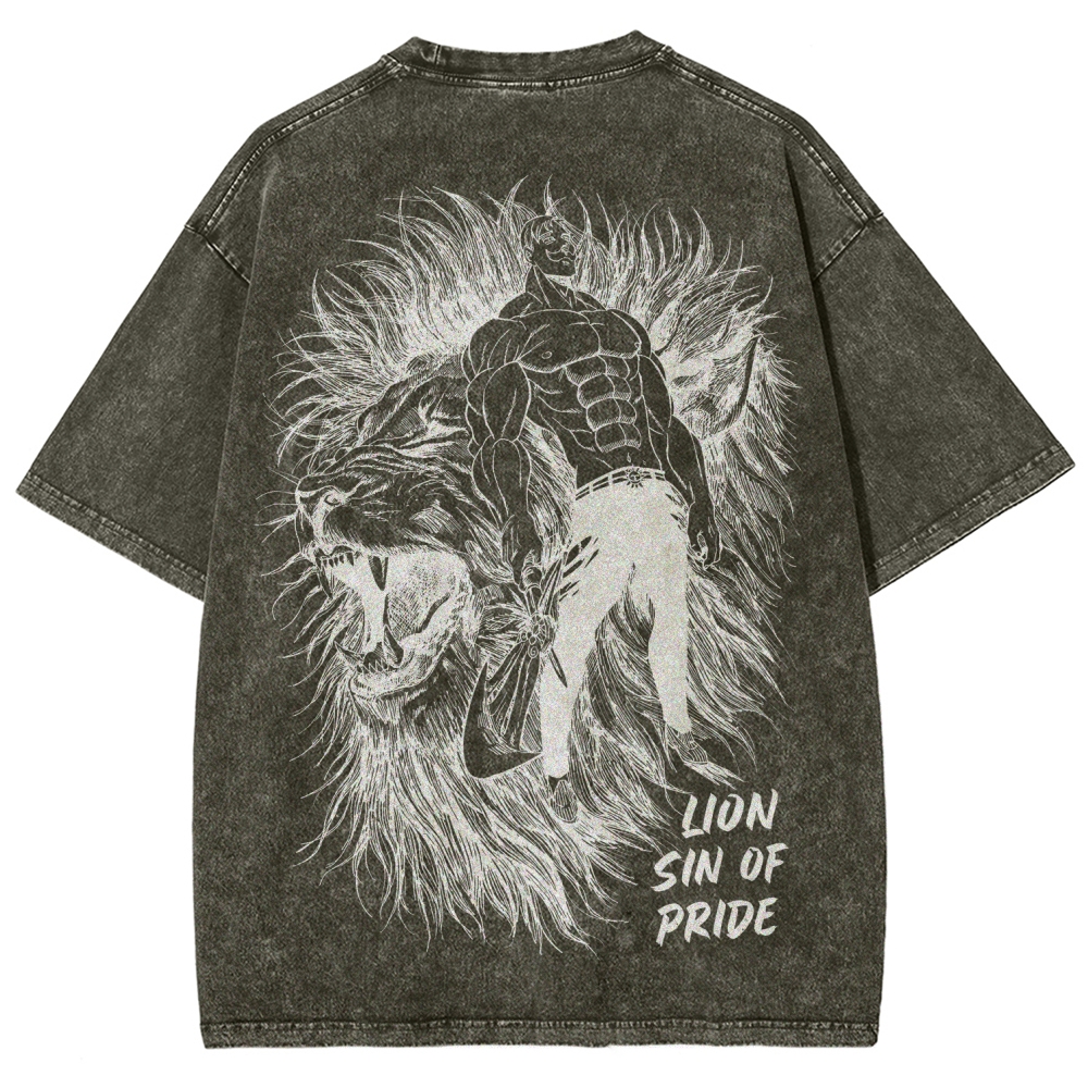 Seven Deadly Sins Unisex Fit Washed T-Shirt 2601014729