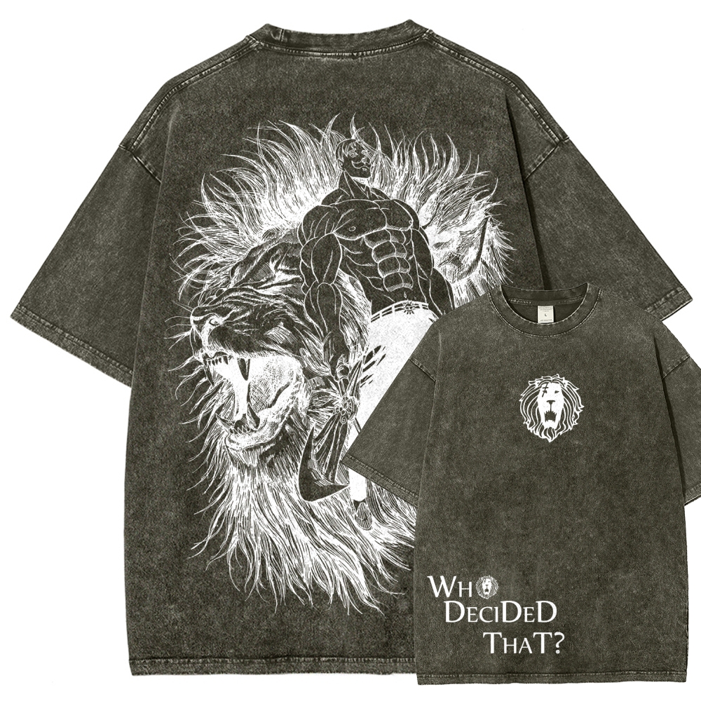Seven Deadly Sins Unisex Fit Washed T-Shirt 2601014729