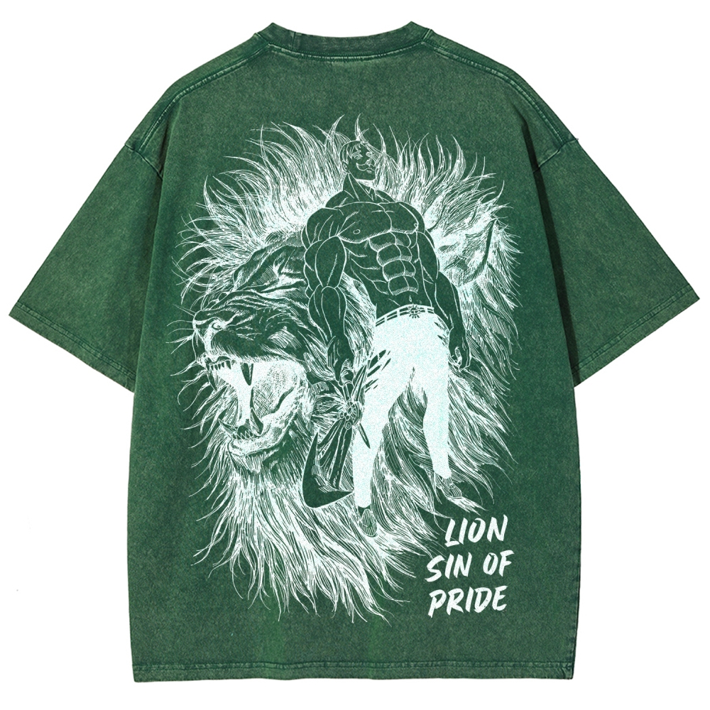 Seven Deadly Sins Unisex Fit Washed T-Shirt 2601014729