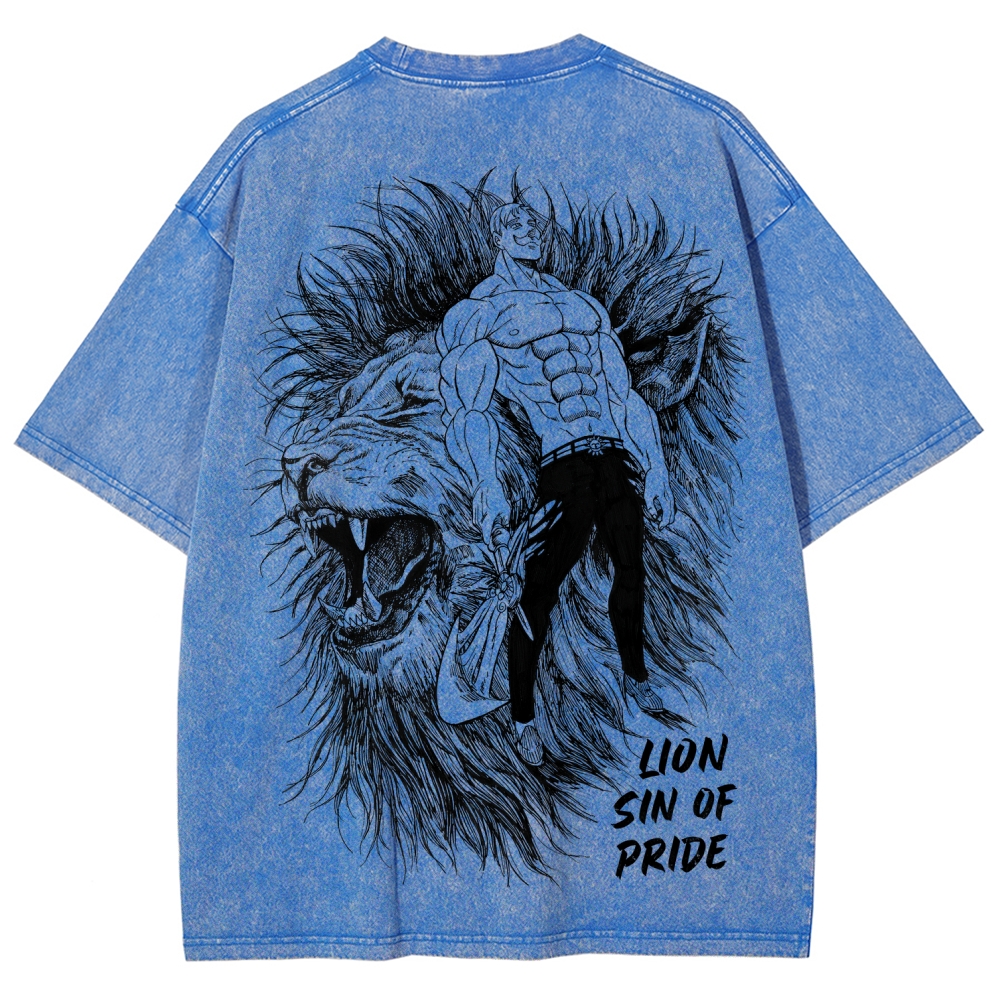 Seven Deadly Sins Unisex Fit Washed T-Shirt 2601014729