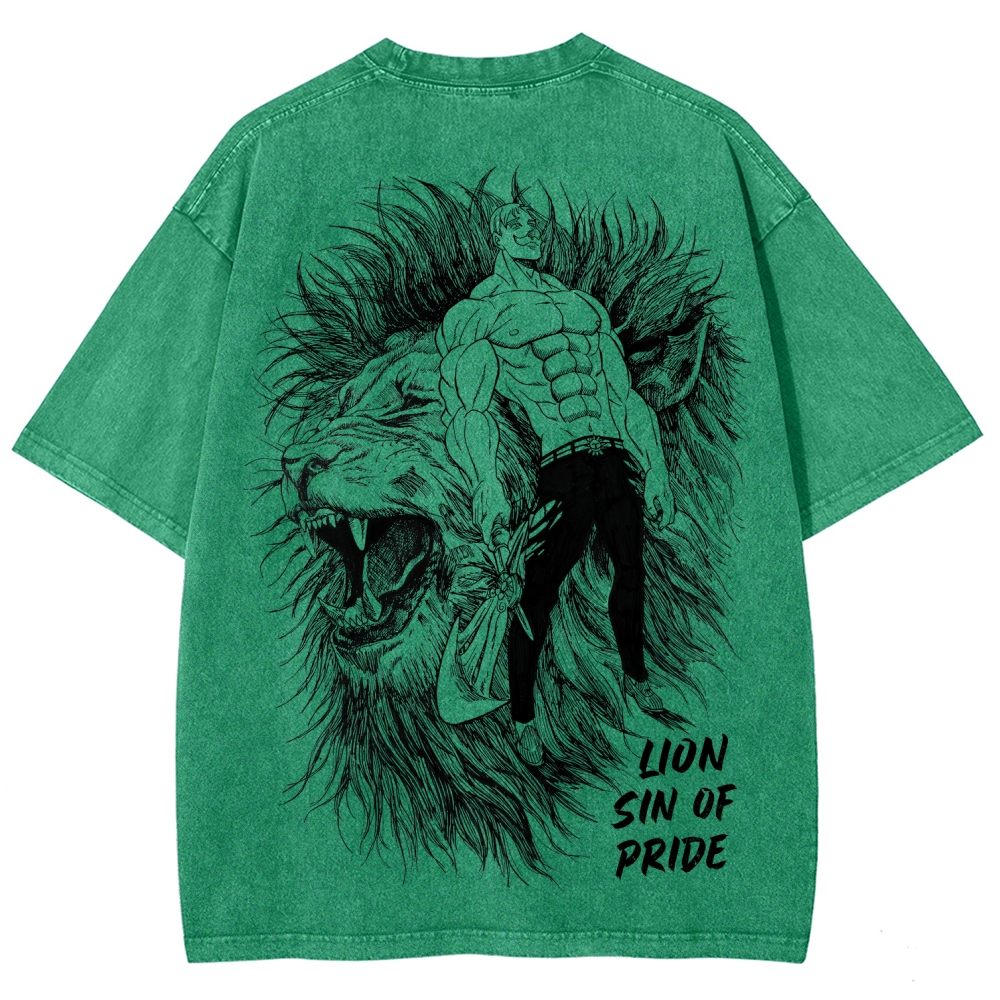 Seven Deadly Sins Unisex Fit Washed T-Shirt 2601014729