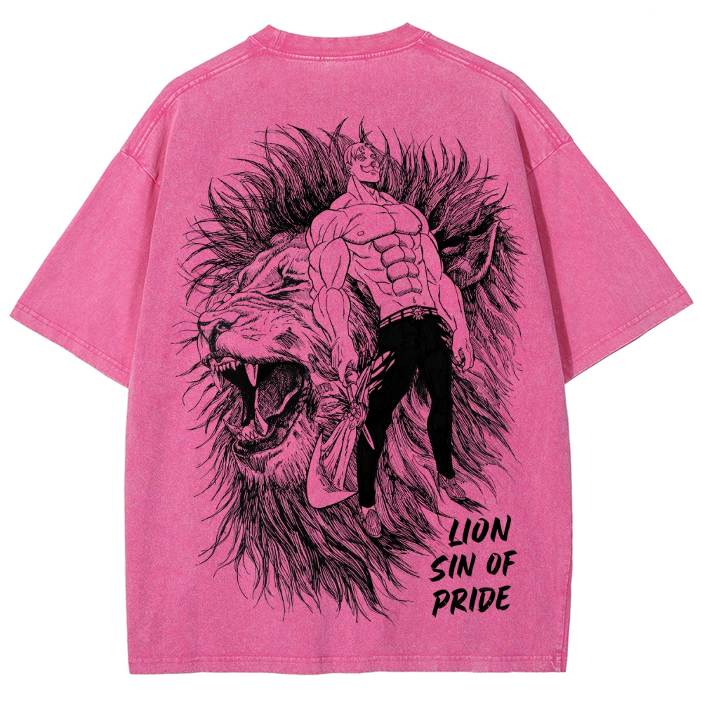 Seven Deadly Sins Unisex Fit Washed T-Shirt 2601014729