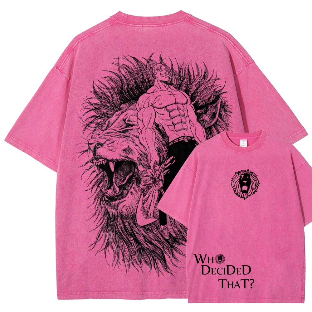 Seven Deadly Sins Unisex Fit Washed T-Shirt 2601014729