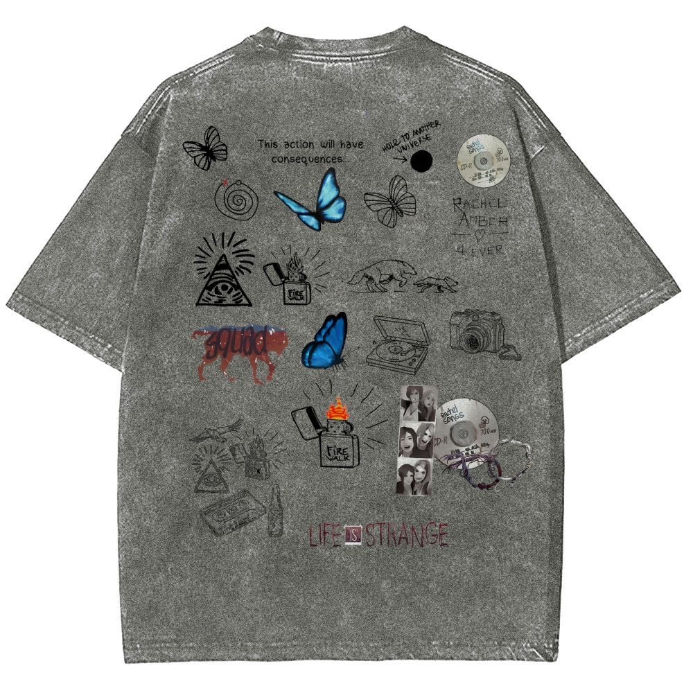 Life Is Strange Unisex Fit Washed T-Shirt 2601016018