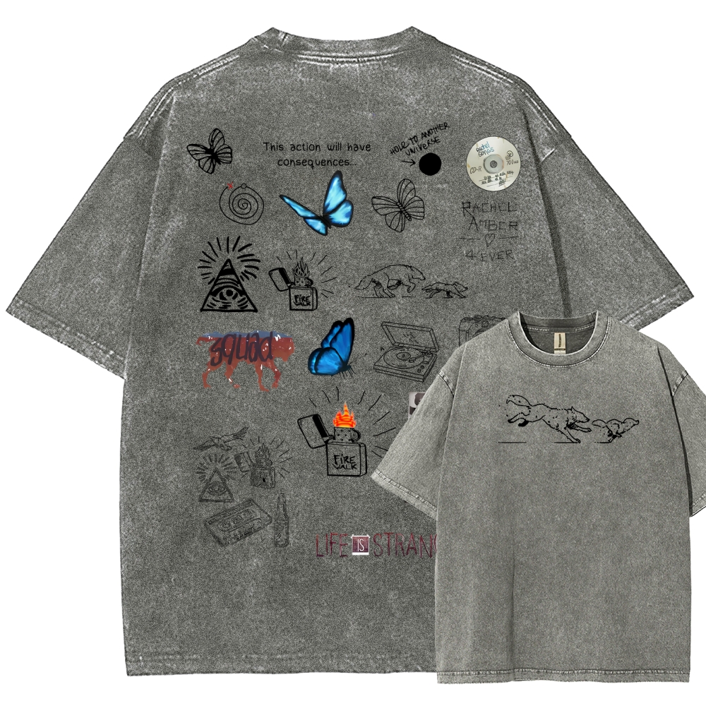 Life Is Strange Unisex Fit Washed T-Shirt 2601016018
