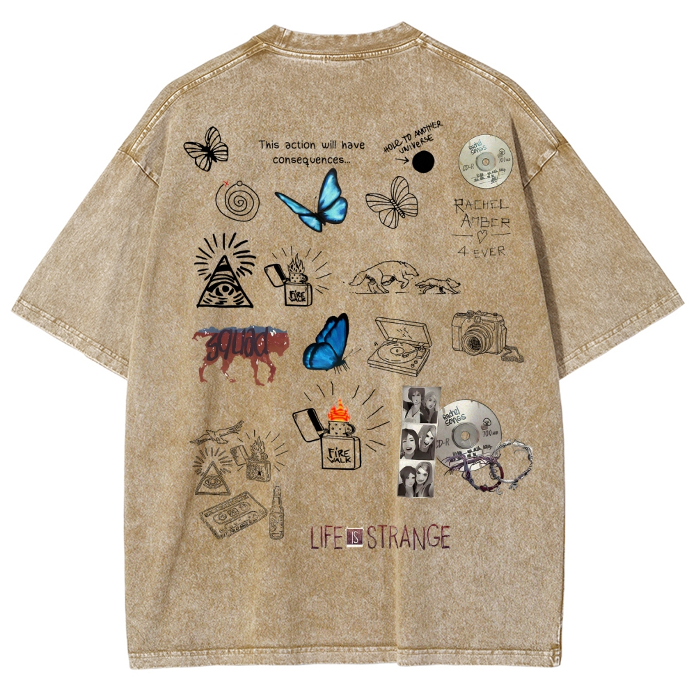 Life Is Strange Unisex Fit Washed T-Shirt 2601016018