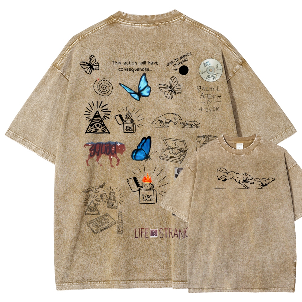 Life Is Strange Unisex Fit Washed T-Shirt 2601016018
