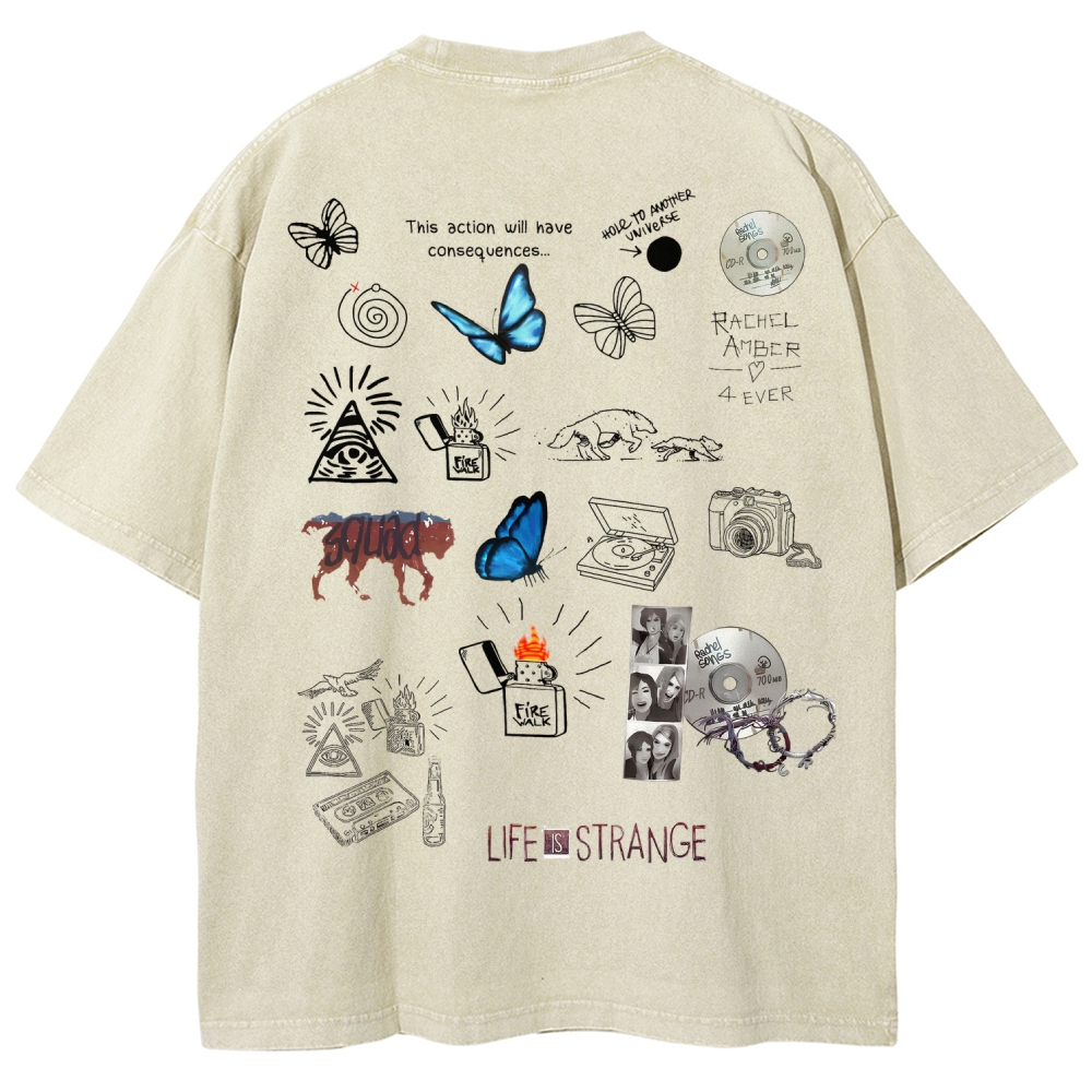 Life Is Strange Unisex Fit Washed T-Shirt 2601016018