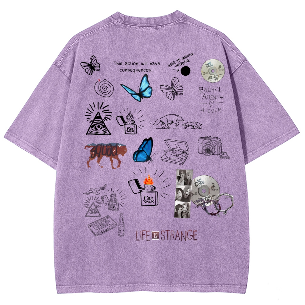 Life Is Strange Unisex Fit Washed T-Shirt 2601016018