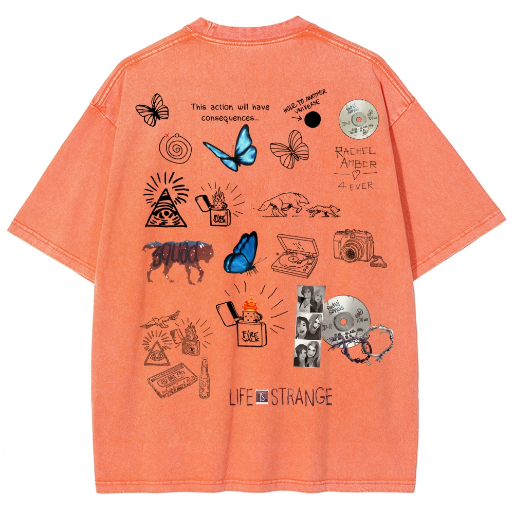 Life Is Strange Unisex Fit Washed T-Shirt 2601016018