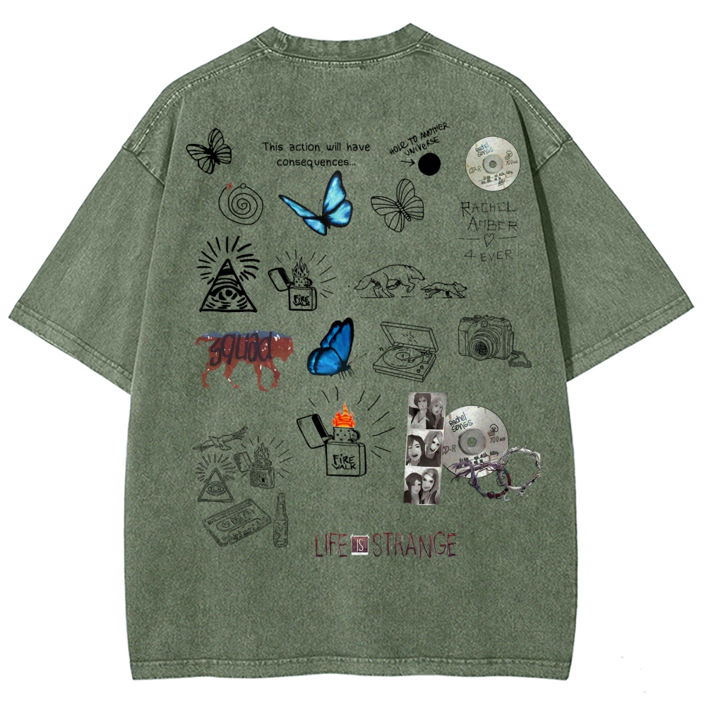 Life Is Strange Unisex Fit Washed T-Shirt 2601016018
