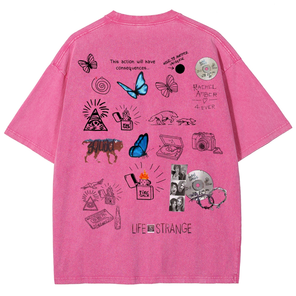 Life Is Strange Unisex Fit Washed T-Shirt 2601016018