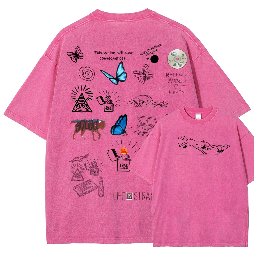 Life Is Strange Unisex Fit Washed T-Shirt 2601016018
