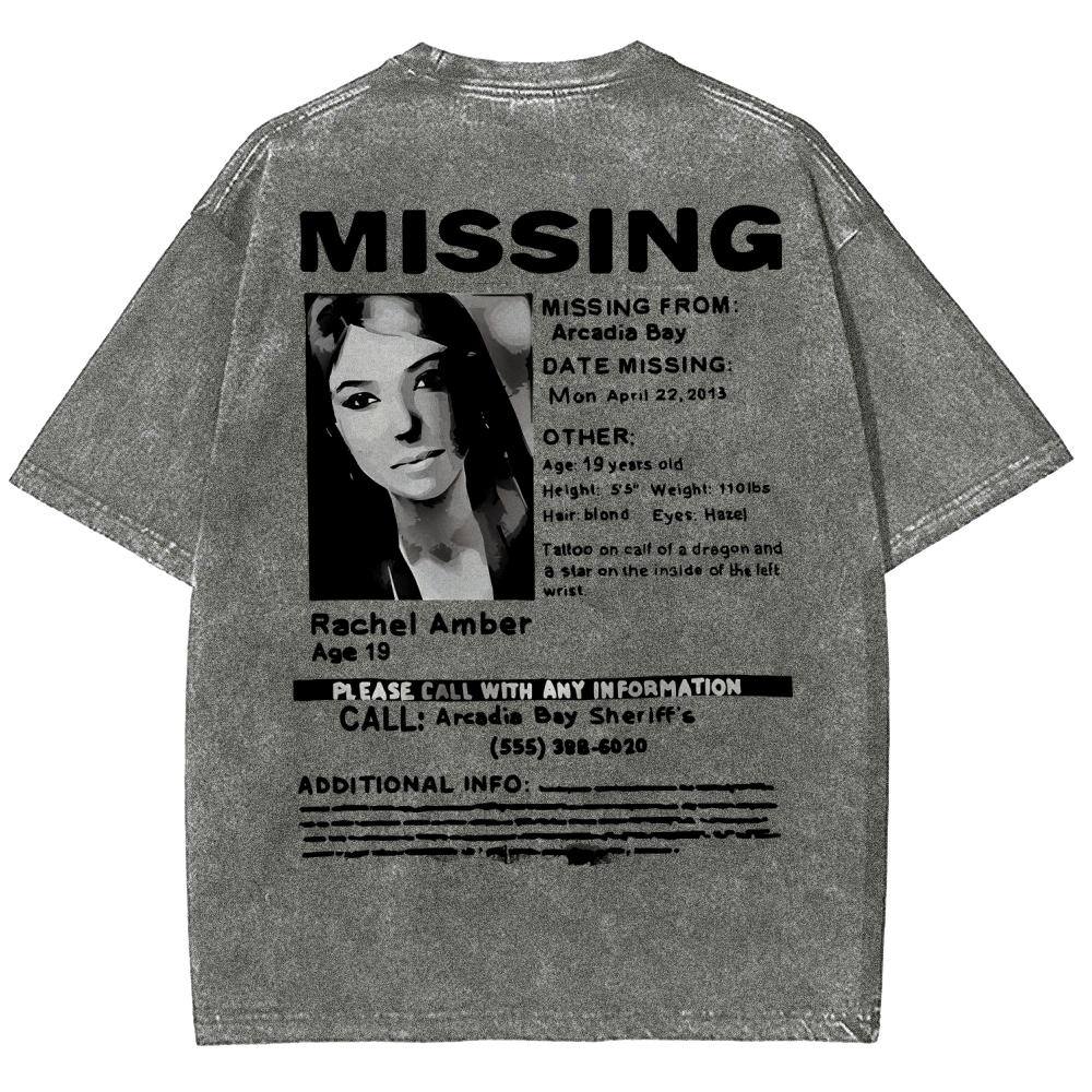 Life Is Strange Unisex Fit Washed T-Shirt 2601016598