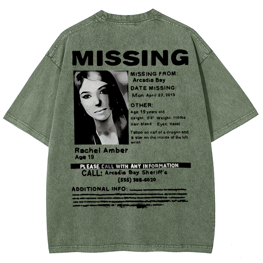 Life Is Strange Unisex Fit Washed T-Shirt 2601016598