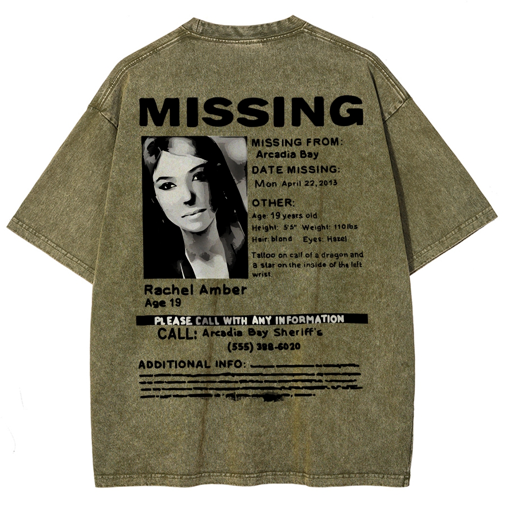 Life Is Strange Unisex Fit Washed T-Shirt 2601016598