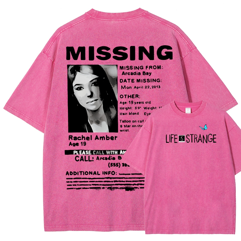 Life Is Strange Unisex Fit Washed T-Shirt 2601016598