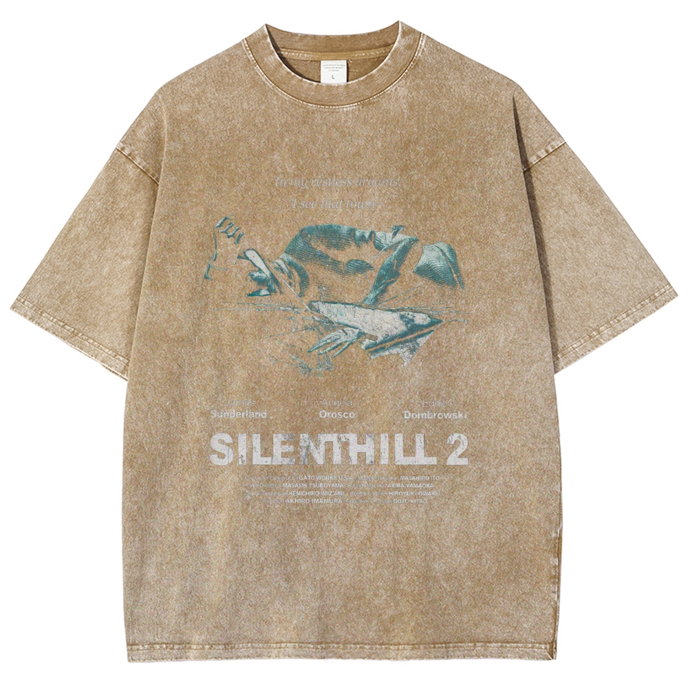 Silent Hill Unisex Fit Washed T-Shirt 2601017188