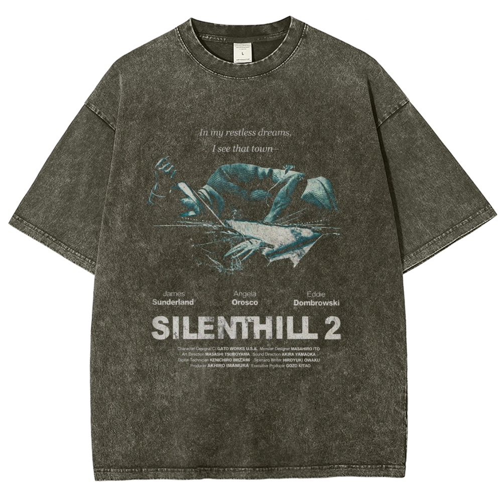 Silent Hill Unisex Fit Washed T-Shirt 2601017188