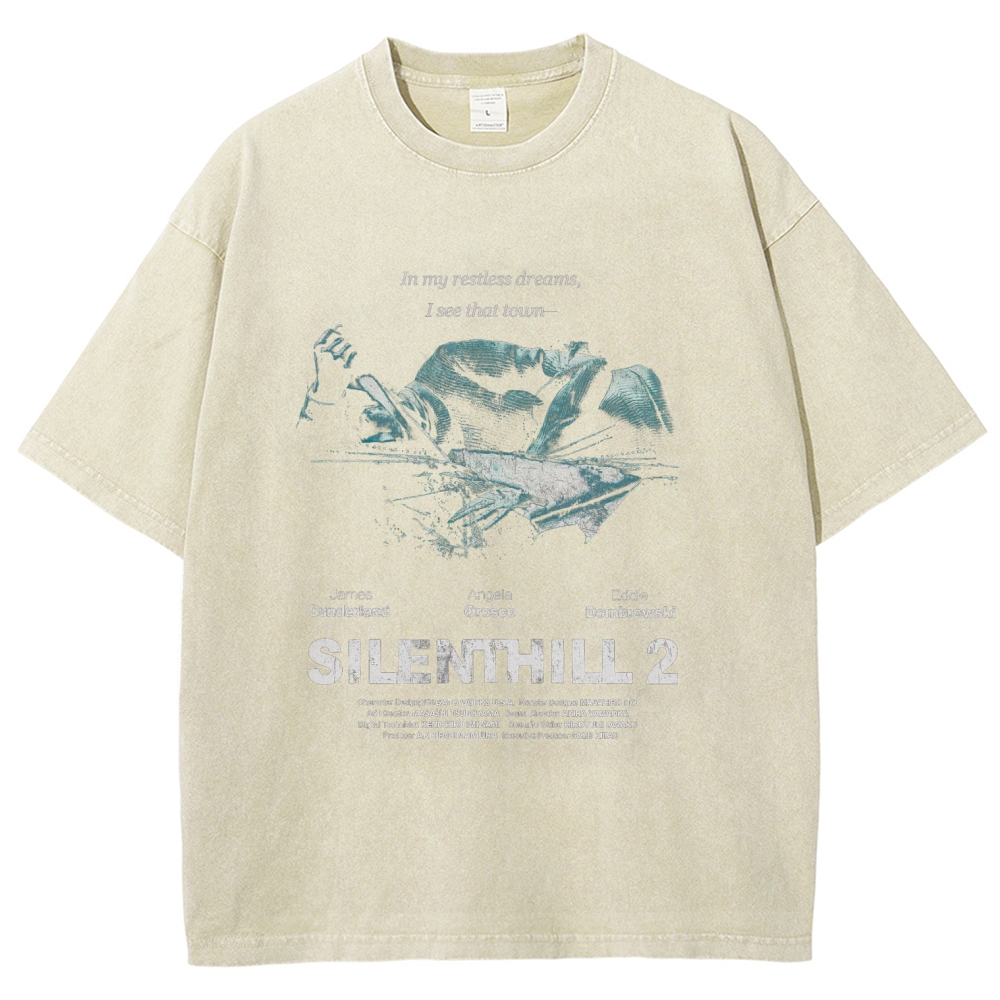 Silent Hill Unisex Fit Washed T-Shirt 2601017188