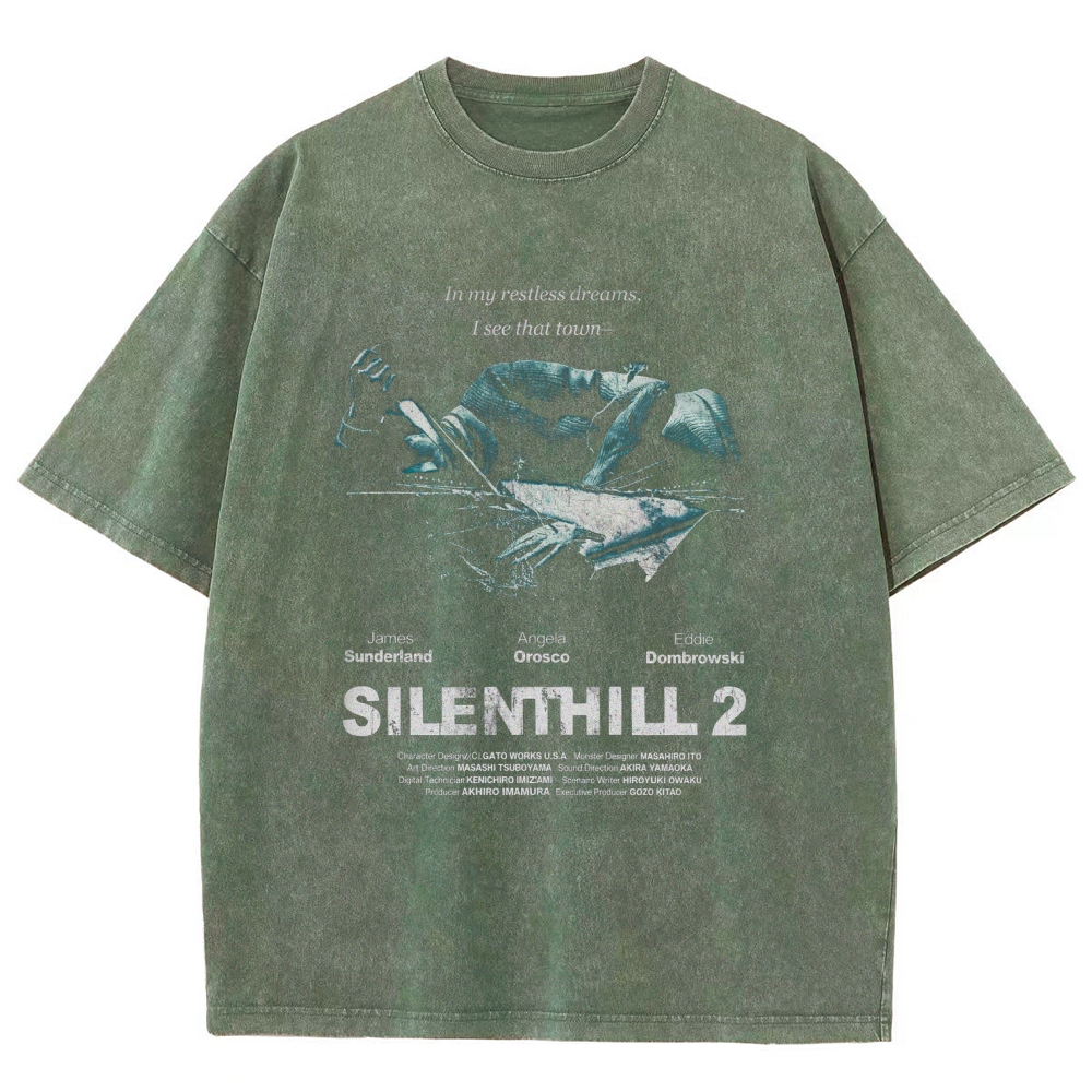 Silent Hill Unisex Fit Washed T-Shirt 2601017188