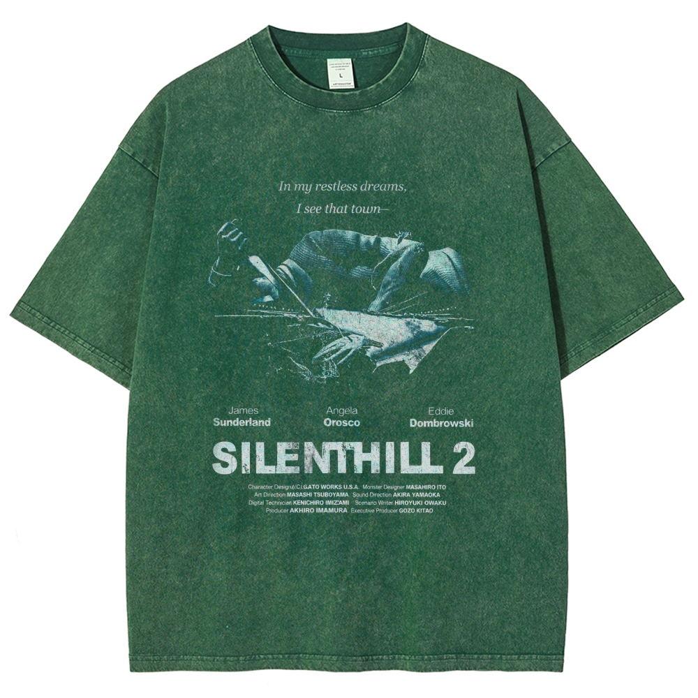 Silent Hill Unisex Fit Washed T-Shirt 2601017188