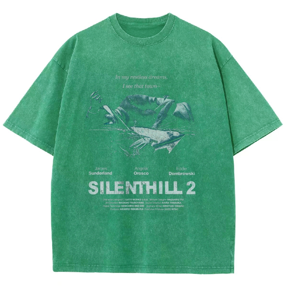 Silent Hill Unisex Fit Washed T-Shirt 2601017188