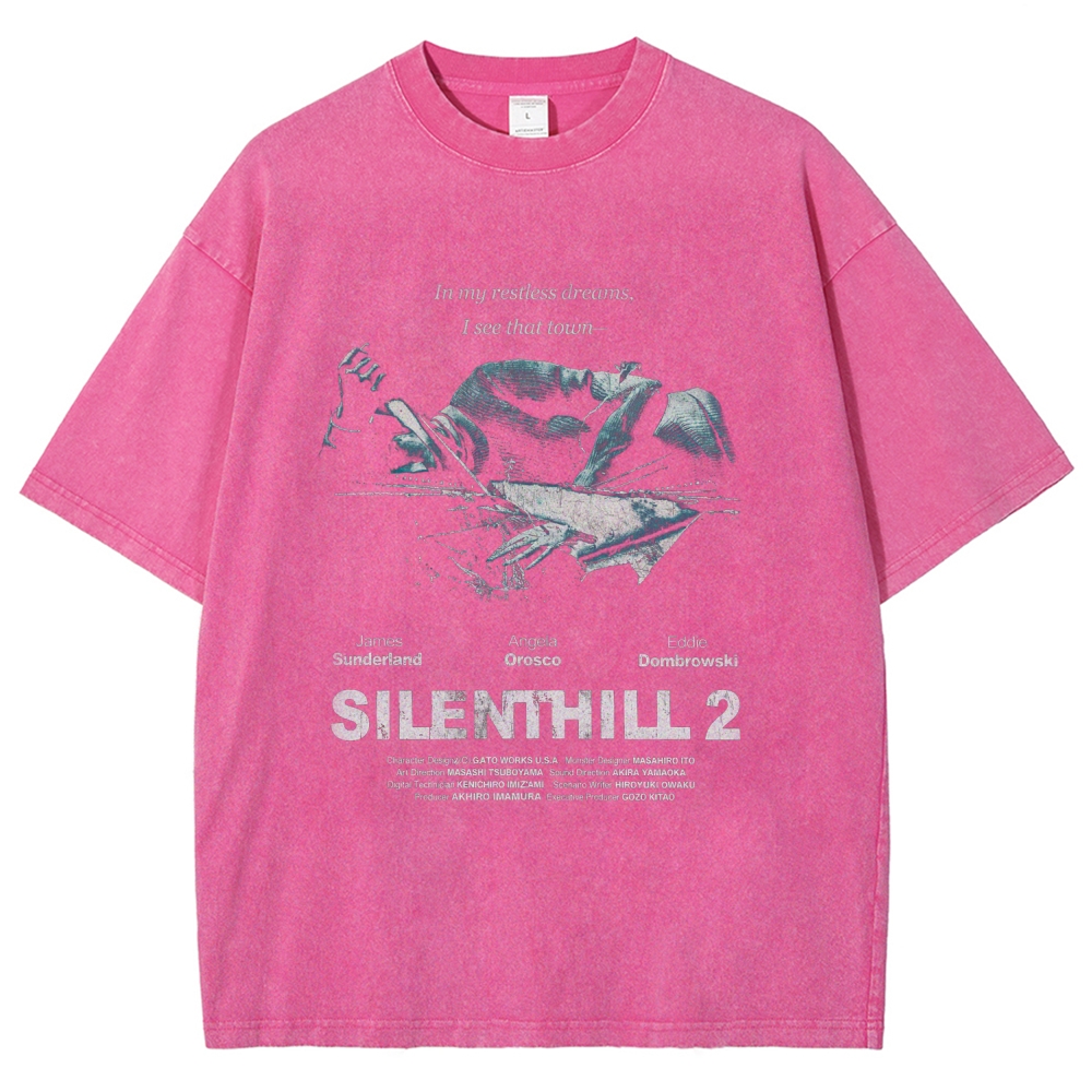 Silent Hill Unisex Fit Washed T-Shirt 2601017188