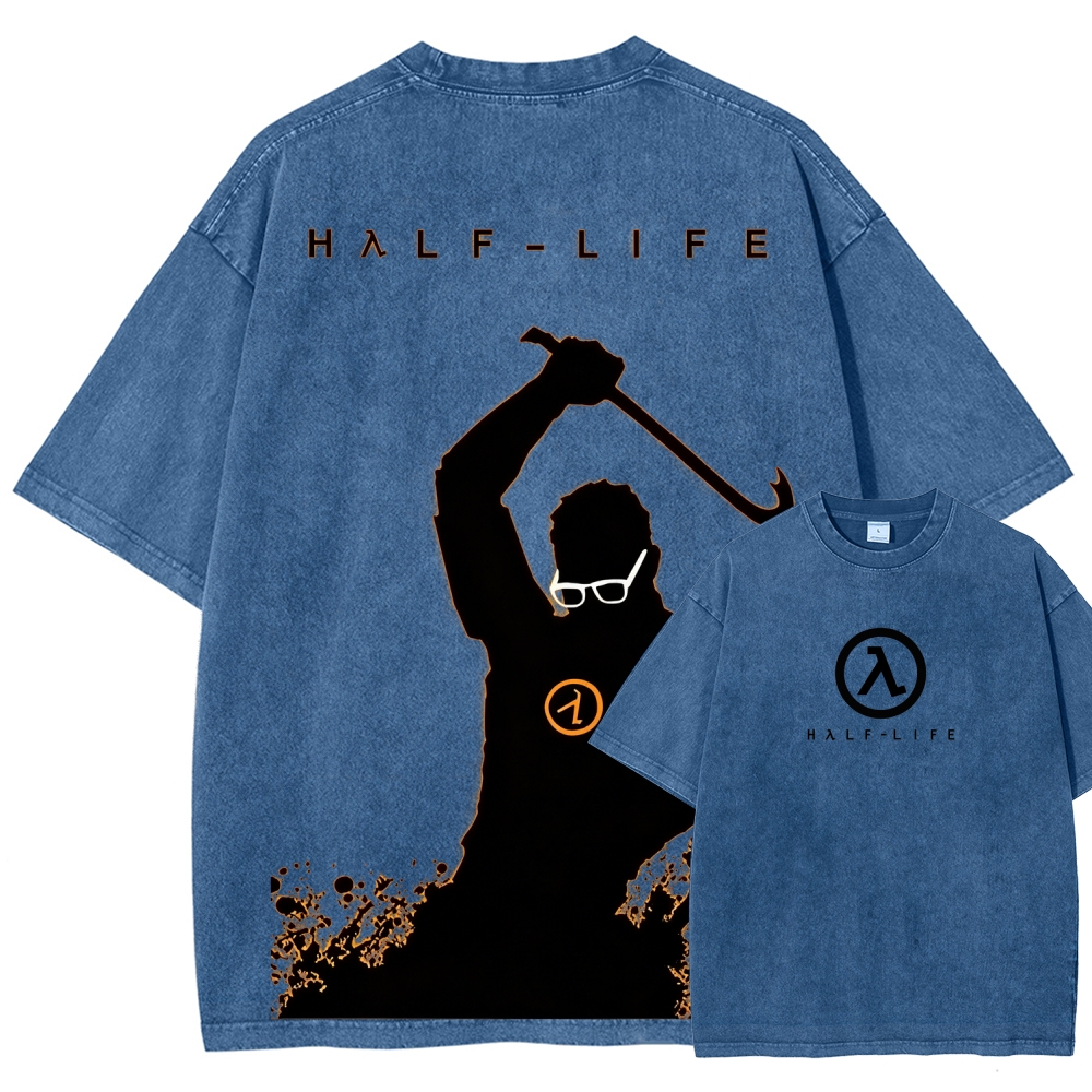 Half Life Unisex Fit Washed T-Shirt 2601017485