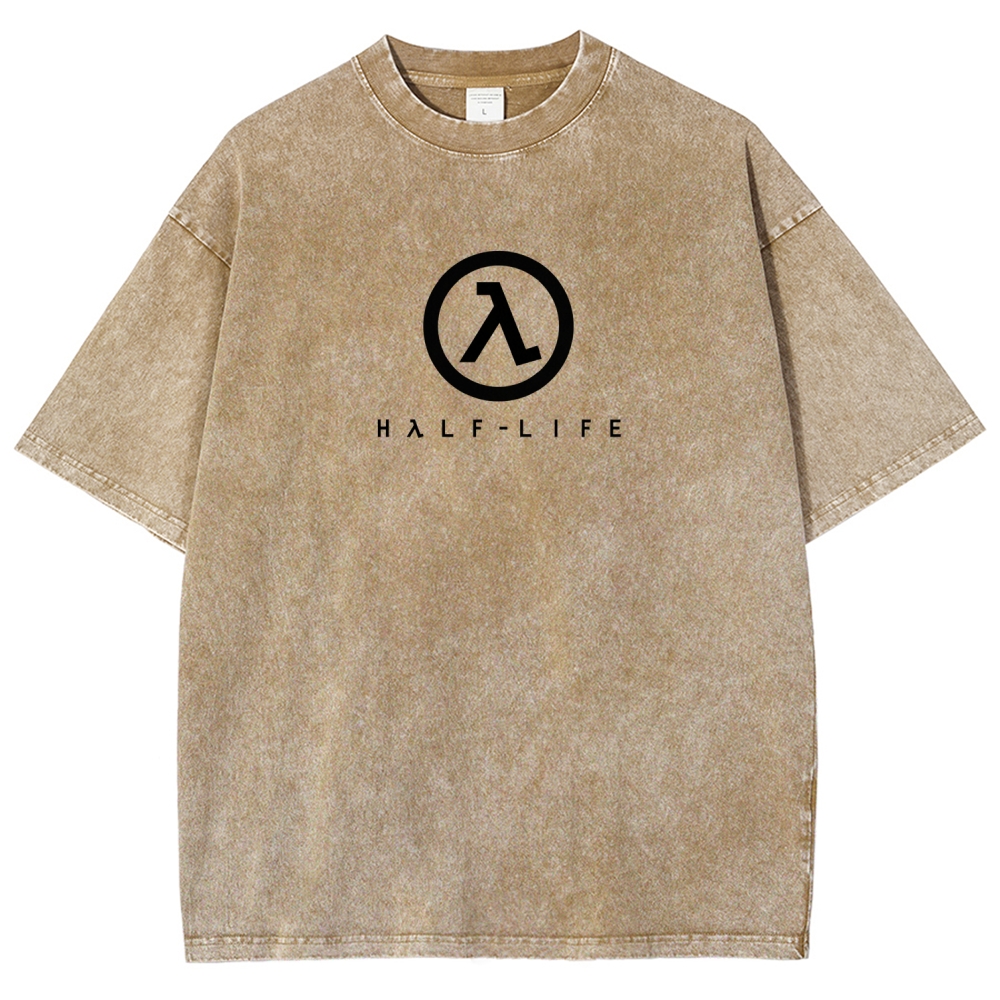 Half Life Unisex Fit Washed T-Shirt 2601017485