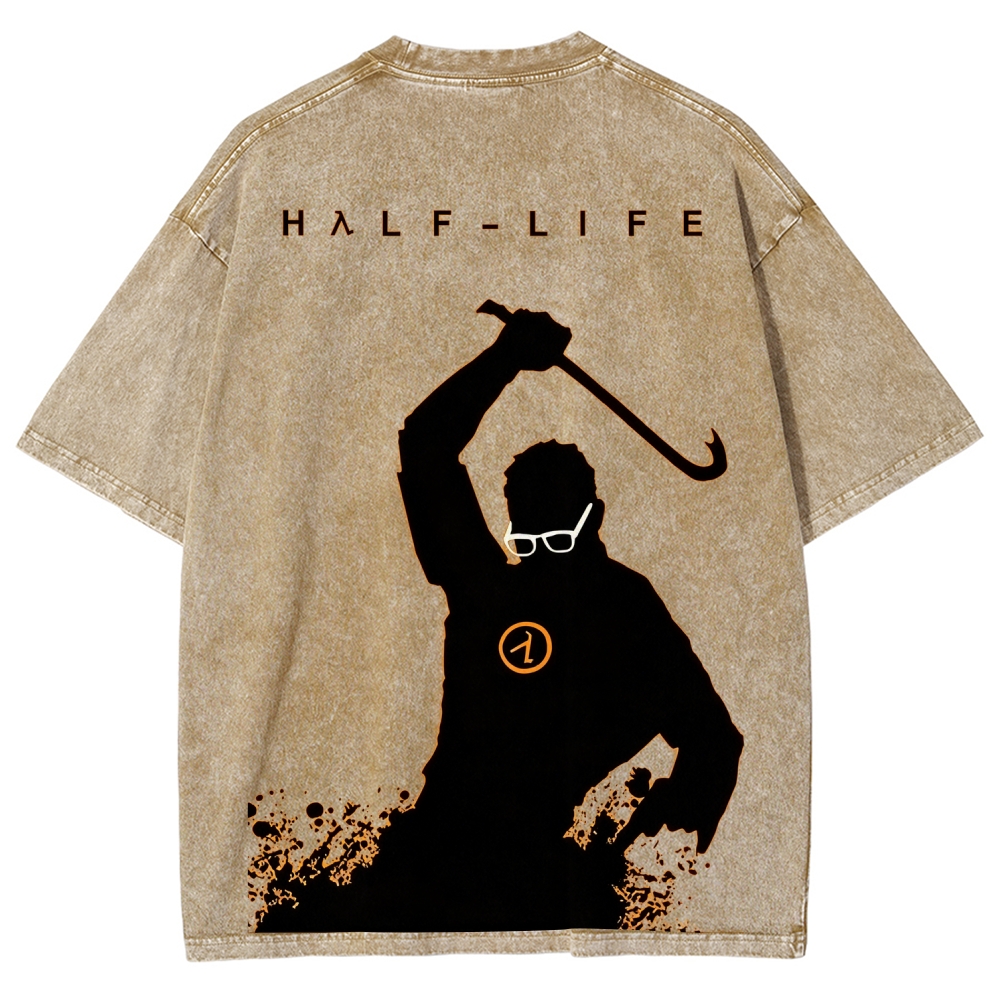 Half Life Unisex Fit Washed T-Shirt 2601017485