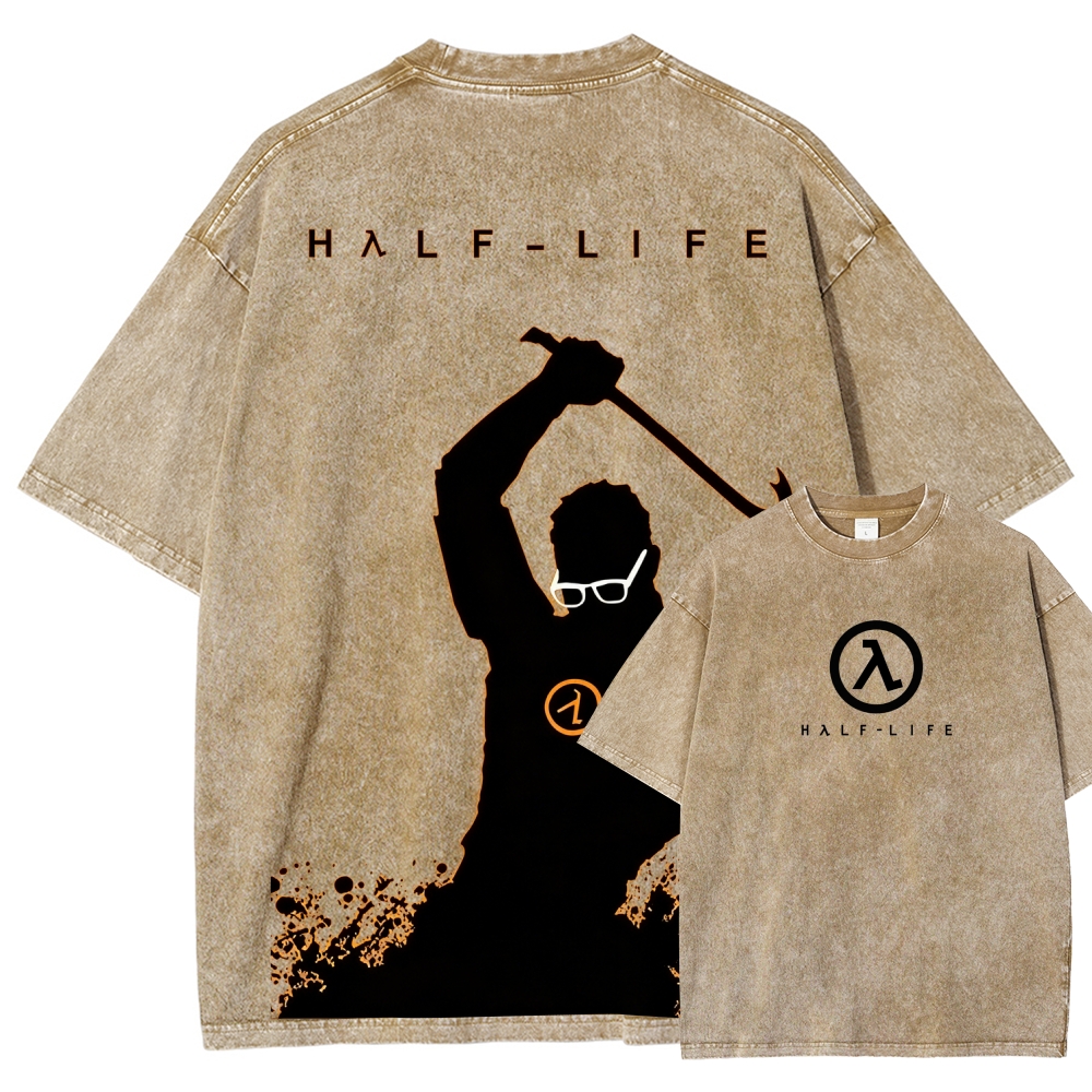 Half Life Unisex Fit Washed T-Shirt 2601017485