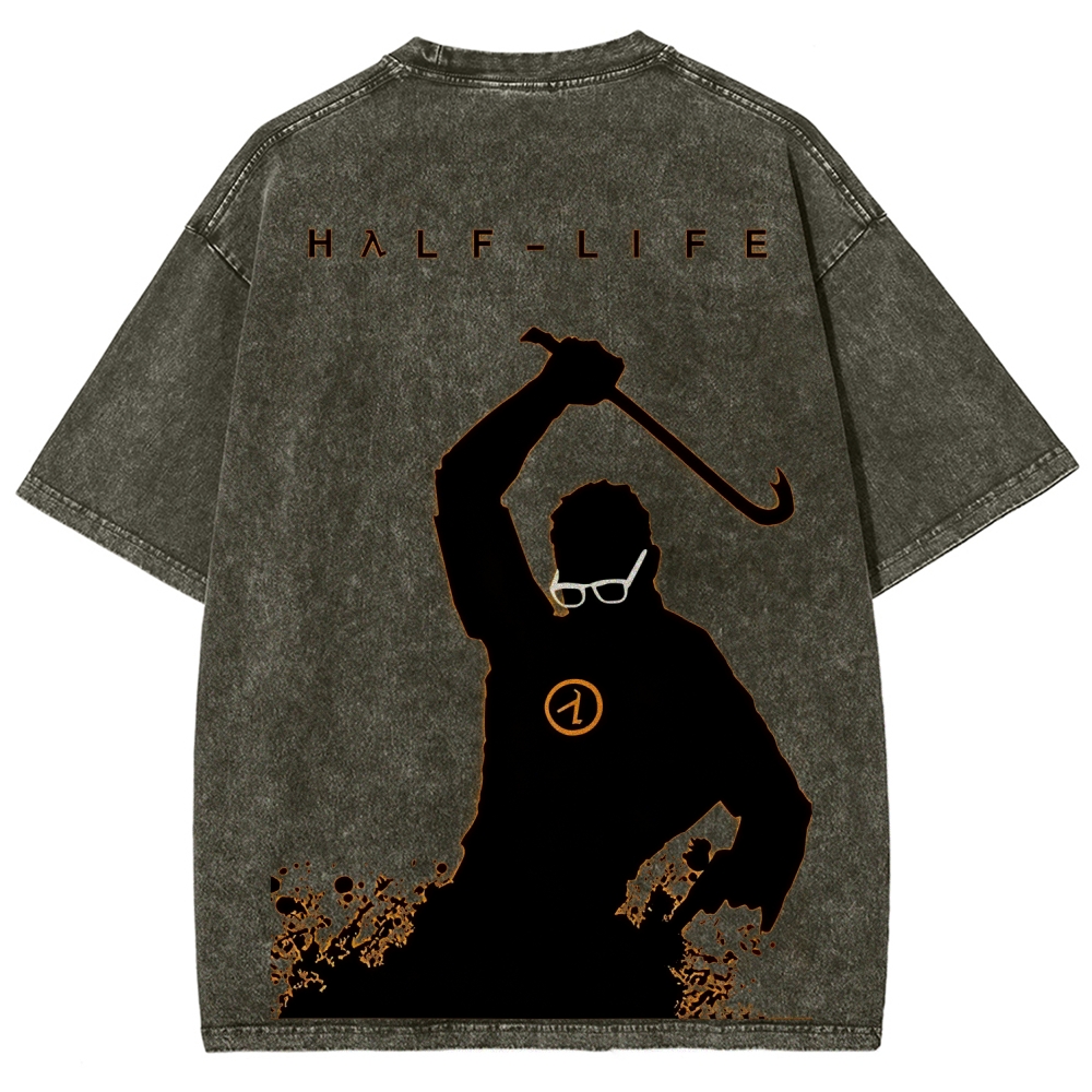 Half Life Unisex Fit Washed T-Shirt 2601017485