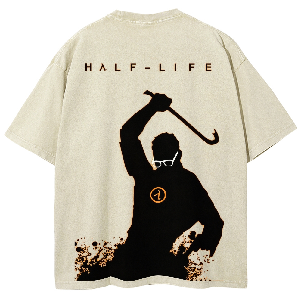 Half Life Unisex Fit Washed T-Shirt 2601017485