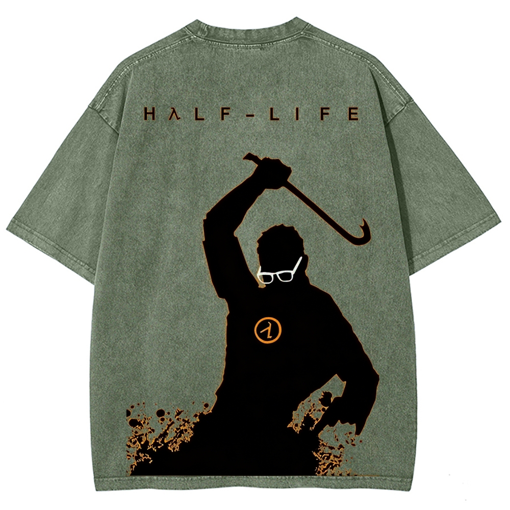 Half Life Unisex Fit Washed T-Shirt 2601017485