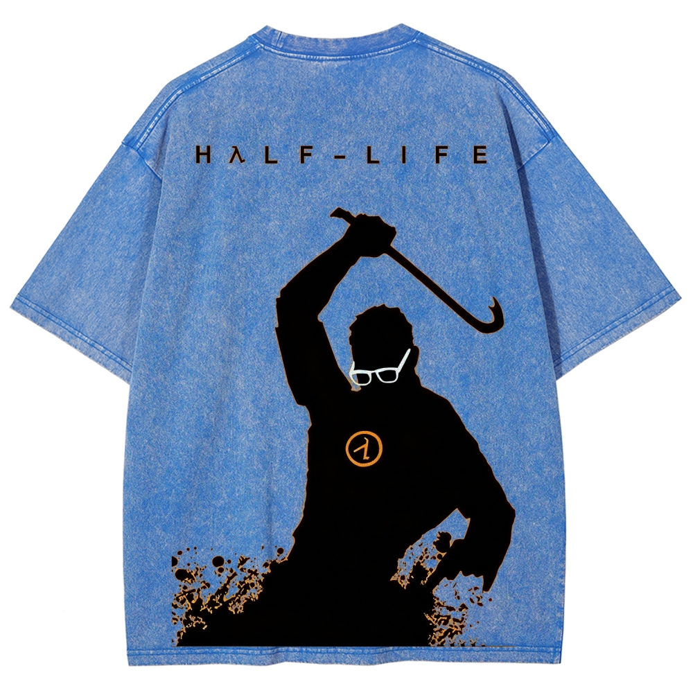 Half Life Unisex Fit Washed T-Shirt 2601017485