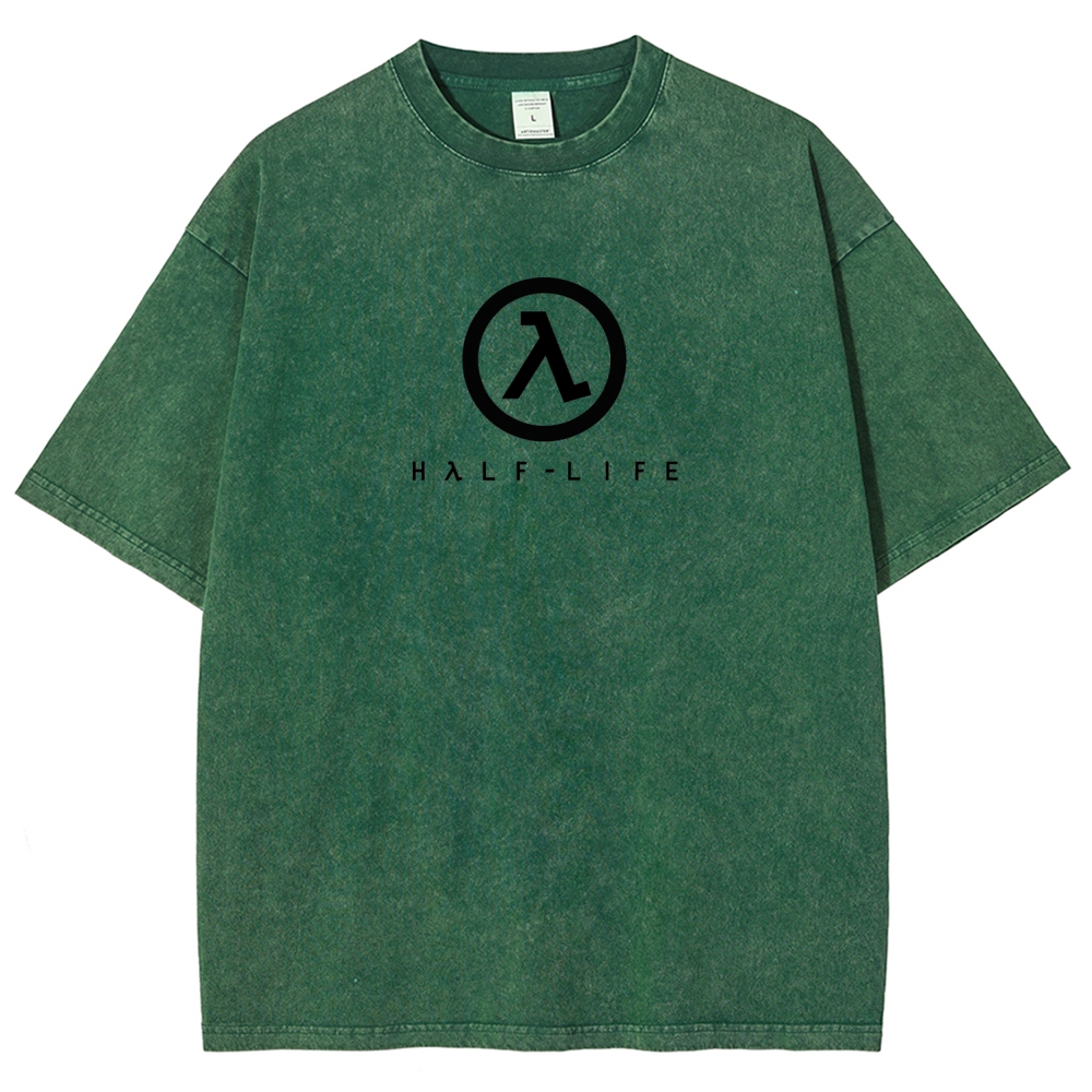 Half Life Unisex Fit Washed T-Shirt 2601017485