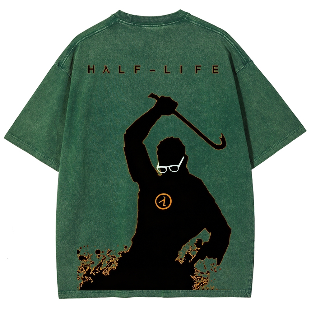 Half Life Unisex Fit Washed T-Shirt 2601017485