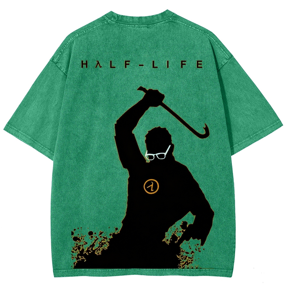 Half Life Unisex Fit Washed T-Shirt 2601017485