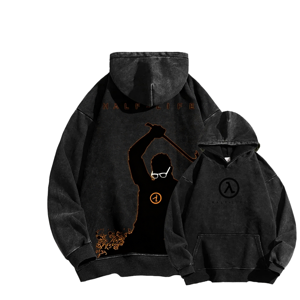 Half Life Unisex Washed Hoodie 2601017487