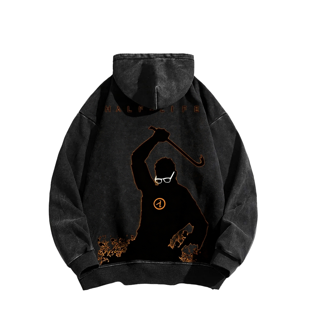 Half Life Unisex Washed Hoodie 2601017487